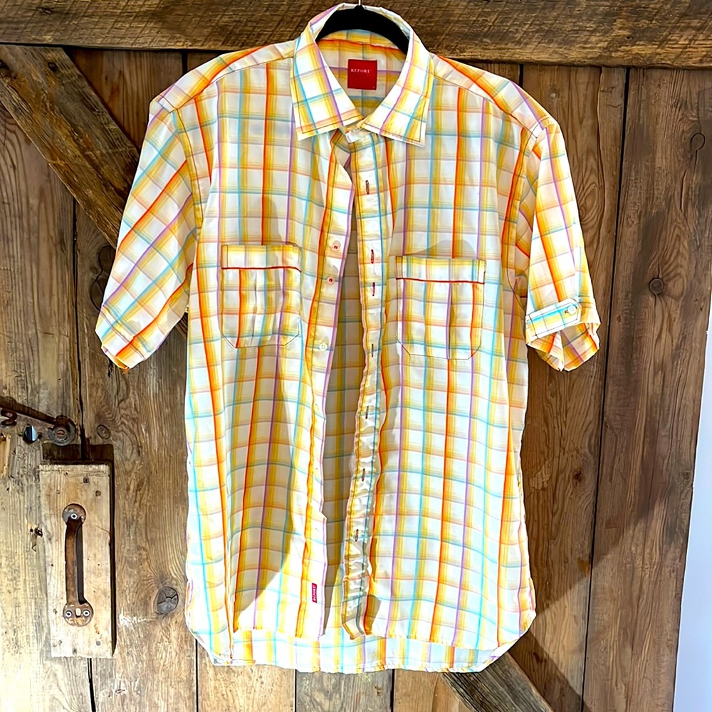 Report Collections Men’s Plaid shirt